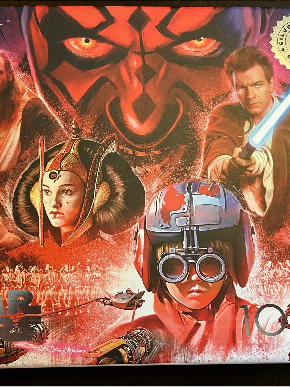 Star Wars Red Character Collage Art Print Puzzle - Collectible Kids Game